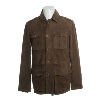 Läderjacka (Brun) från Massimo Dutti Skinn, Viskos