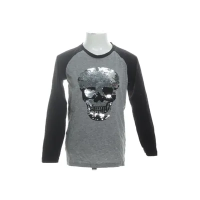 Långärmad t-shirt (Grå) från ICA Bomull, Viskos