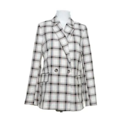Kavaj (Beige, Flerfärgad) från H&M Elastan, Polyester, Viskos