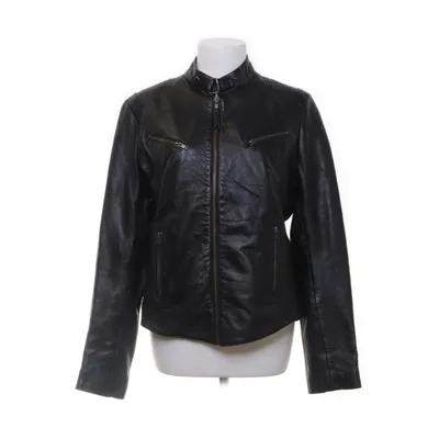 Leather jacket (Black) from Aviatrix Leather, Polyester, Cotton
