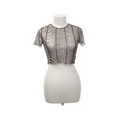 Crop top (Brun, Flerfärgad) från Divided by H&M Elastan, Polyester