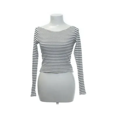 Långärmad t-shirt (Svart, Vit) från Gina Tricot Bomull, Elastan