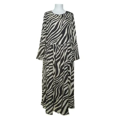 Jurk (Zwart, Beige, Meerkleurig) van H&M Polyester