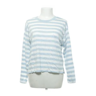 Långärmad t-shirt (Blå, Vit) från Monki Bomull, Modal