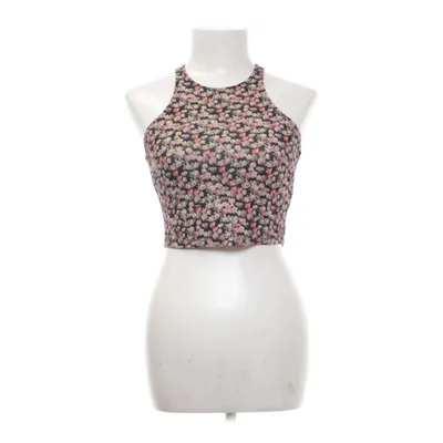Crop top (Zwart, Meerkleurig) van Pull & Bear Elastaan, Polyester