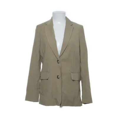 Blazer (Beige, Hvid) fra H&M Polyester, Viscose