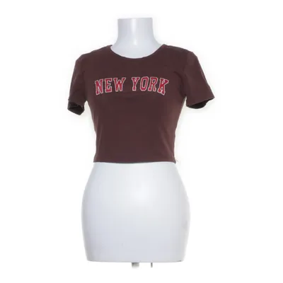 Crop top (Brun) från May Bomull, Elastan