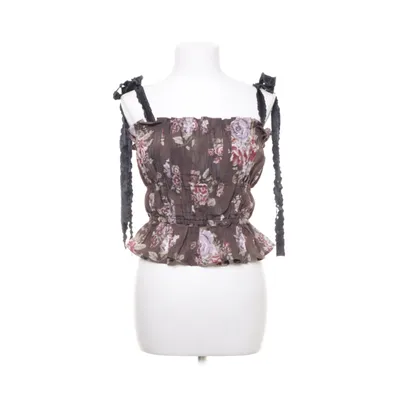 Top (Bruin, Meerkleurig) van H&M x Brock Collection Lyocell, Polyester