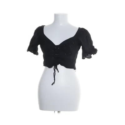 Crop top (Tied Front Frill Sleeve Top) från NA-KD Polyester