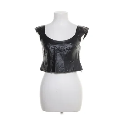 Crop top (PU Frilled Cropped Top) van NA-KD Polyurethaan