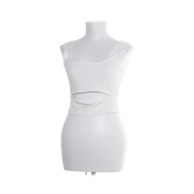 Crop top (Cut Out Crop Rib Top) fra NA-KD Viscose, Elastan, Polyester