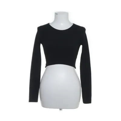 Crop top (Zwart) van Zara Elastaan, Polyester, Viscose