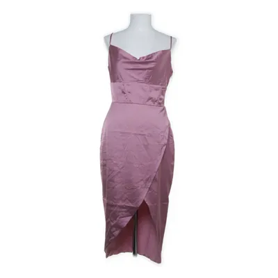 Jurk (Boning Detail Overlap Midi Dress) van NA-KD Elastaan, Polyester