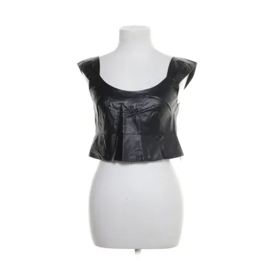 Crop top (PU Frilled Cropped Top) from NA-KD Polyurethane