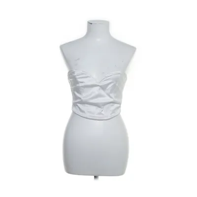 Crop top (Wit) van Gina Tricot Elastaan, Polyester