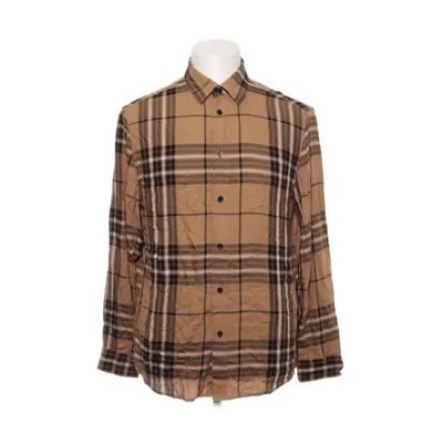 Flannel skjorte (Beige, Flerfarvet) fra H&M Man Viscose