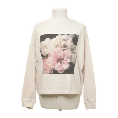 Sweatshirt (Beige, Multicolored) from Helena Christensen x H&M Cotton, Polyester