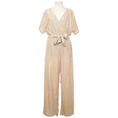 Buksedragt (Beige, Flerfarvet) fra H&M Polyester, Viscose, Elastan