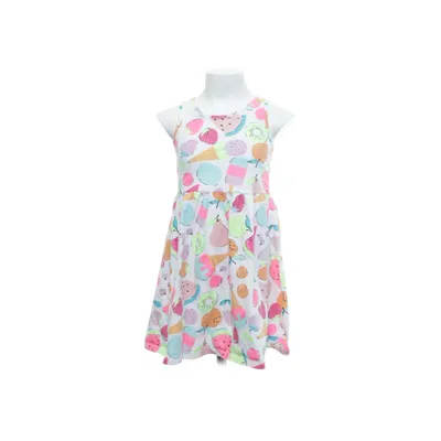 Klänning (Vit, Flerfärgad) från H&M Kids Bomull