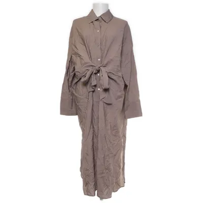 Skjortklänning (Grå, Beige) från H&M Viskos, Polyamid