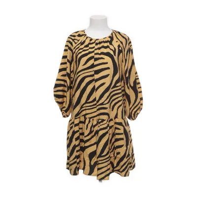 Jurk (Geel, Zwart) van H&M Viscose, Lyocell, Polyamide
