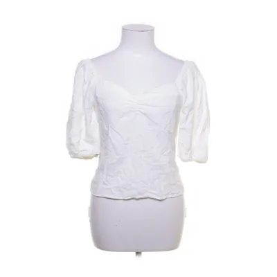 Blouse (White) from H&M Linen, Viscose
