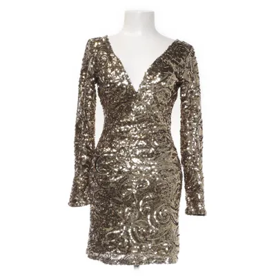 Cocktailklänning (Guldfärgad) från Dry Lake Polyester, Elastan