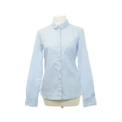 Shirt (Blue) from H&M Modern Classic Polyester, Elastane, Cotton