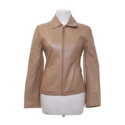 Leather jacket (Brown) from Conbipel Polyester, Leather