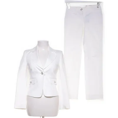 Suit (White) from Dolce & Gabbana Polyester, Cotton, Elastane, Viscose