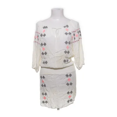 Dress (White, Multicolored) from Free Minds Viscose