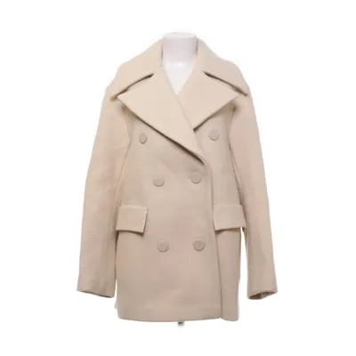 Pea coat (Beige) from Nanushka Leather, Nylon, Viscose, Wool