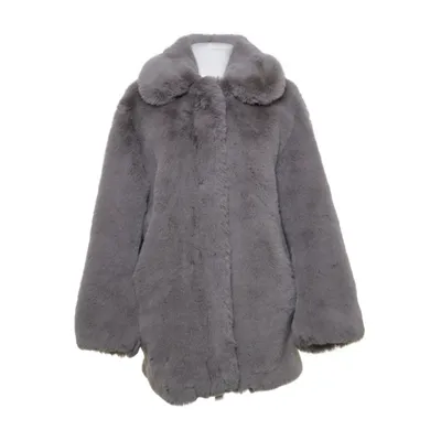 Vinterjakke (Grå) fra H&M Polyester, Viscose