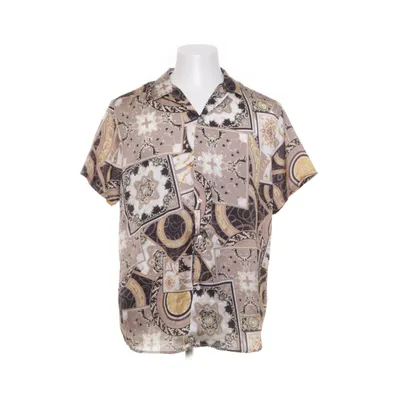 Kortärmad skjorta (Brun, Flerfärgad) från Man Polyester