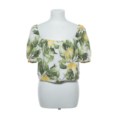 Crop top (Grön, Vit, Gul) från H&M Bomull