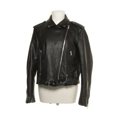 Bikerjack (Zwart) van Zara Basic Polyester, Polyurethaan