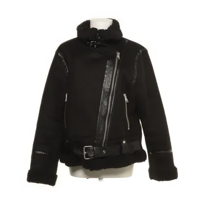Shearling jas (Zwart) van Zara Polyester