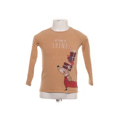 Langærmet t-shirt (Beige, Flerfarvet) fra H&M Kids Bomuld, Elastan