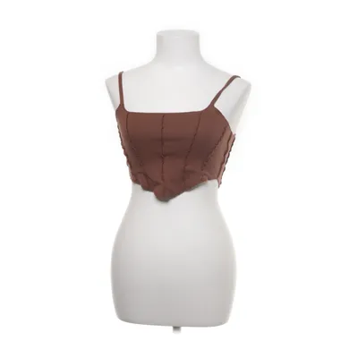Crop top (Brun) från Oh Polly Elastan, Bomull