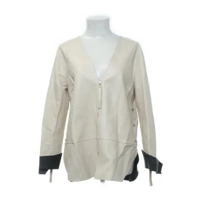 Leren jack (Off-white) van By Malene Birger Leer