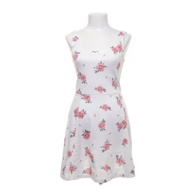 Jurk (Wit, Meerkleurig) van Divided by H&M Polyester, Elastaan