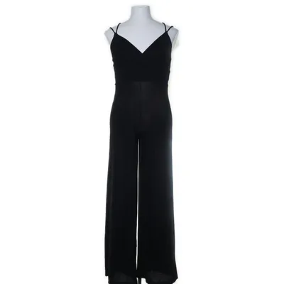 Jumpsuit (Zwart) van Mango Casual Zijde, Polyamide, Elastaan, Polyester