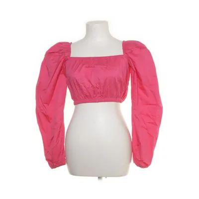 Crop top (Puff Sleeve Square Neck Top) van NA-KD Polyamide, Katoen, Elastaan