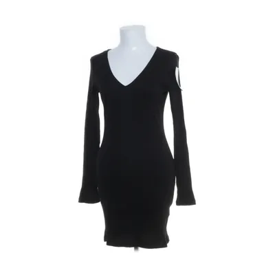Klänning (V-Neck Rib Long Sleeved Mini Dress) från NA-KD Bomull, Elastan