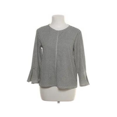 Blouse (Zwart, Wit) van H&M Modern Classic Polyester, Elastaan
