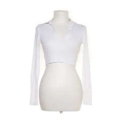 Crop top (Wit) van Zara Katoen, Elastaan