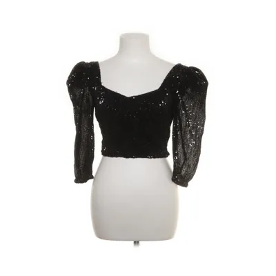 Top (Puff Shoulder Sequin Top) from NA-KD Polyester