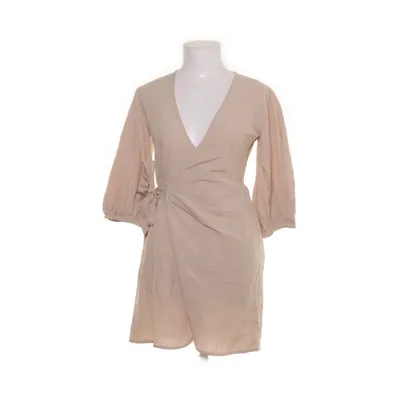 Wrap dress (Wrapped Linen Mix Mini Dress) from NA-KD Linen, Cotton, Viscose