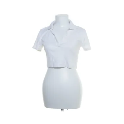 Crop top (Wit) van Zara Katoen, Elastaan