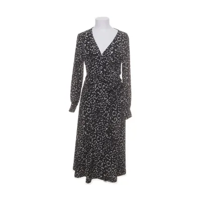 Jurk (Zwart, Beige) van H&M Modern Classic Polyester, Elastaan